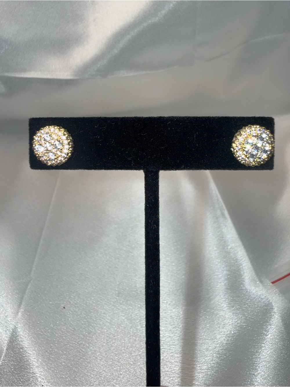 18K Gold Dipped AAA CZ Screw-Back Earrings